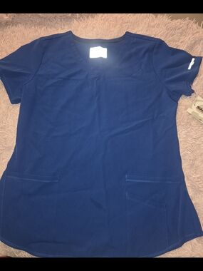 Skechers Women's Short Sleeve Barco Scrub Top - Royal Blue